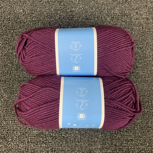 Lot Of 2 Draper James Cozy Wool Pickled Beet Merino Wool And Acrylic Yarn New - Picture 3 of 5